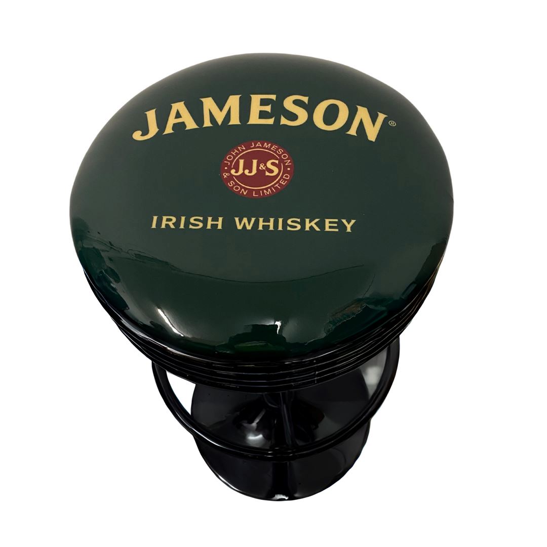 Jameson Irish Whisky Retro Bar Stool Retro Bar Stools Black