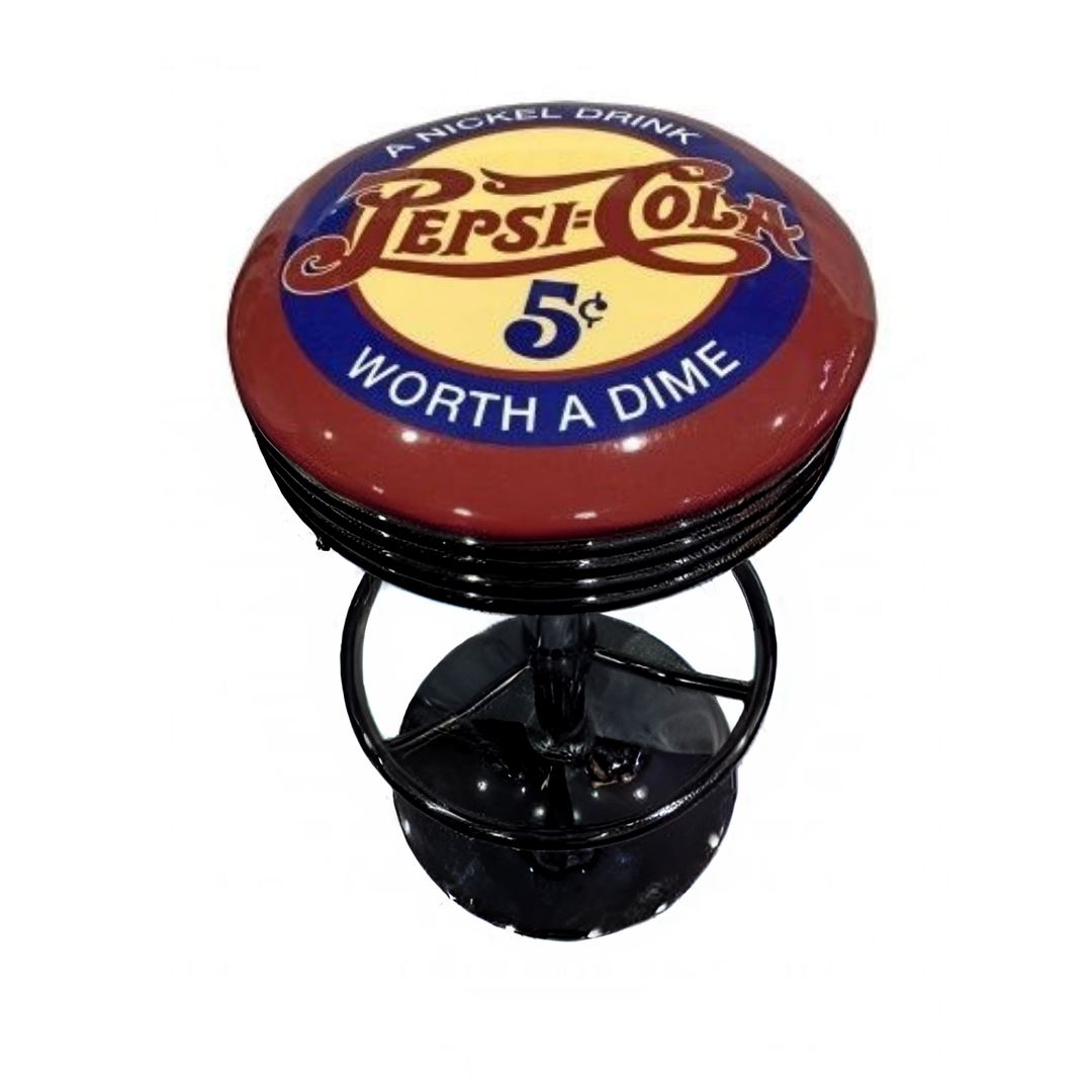 Pepsi Cola Retro Bar Stool Retro Bar Stools Black