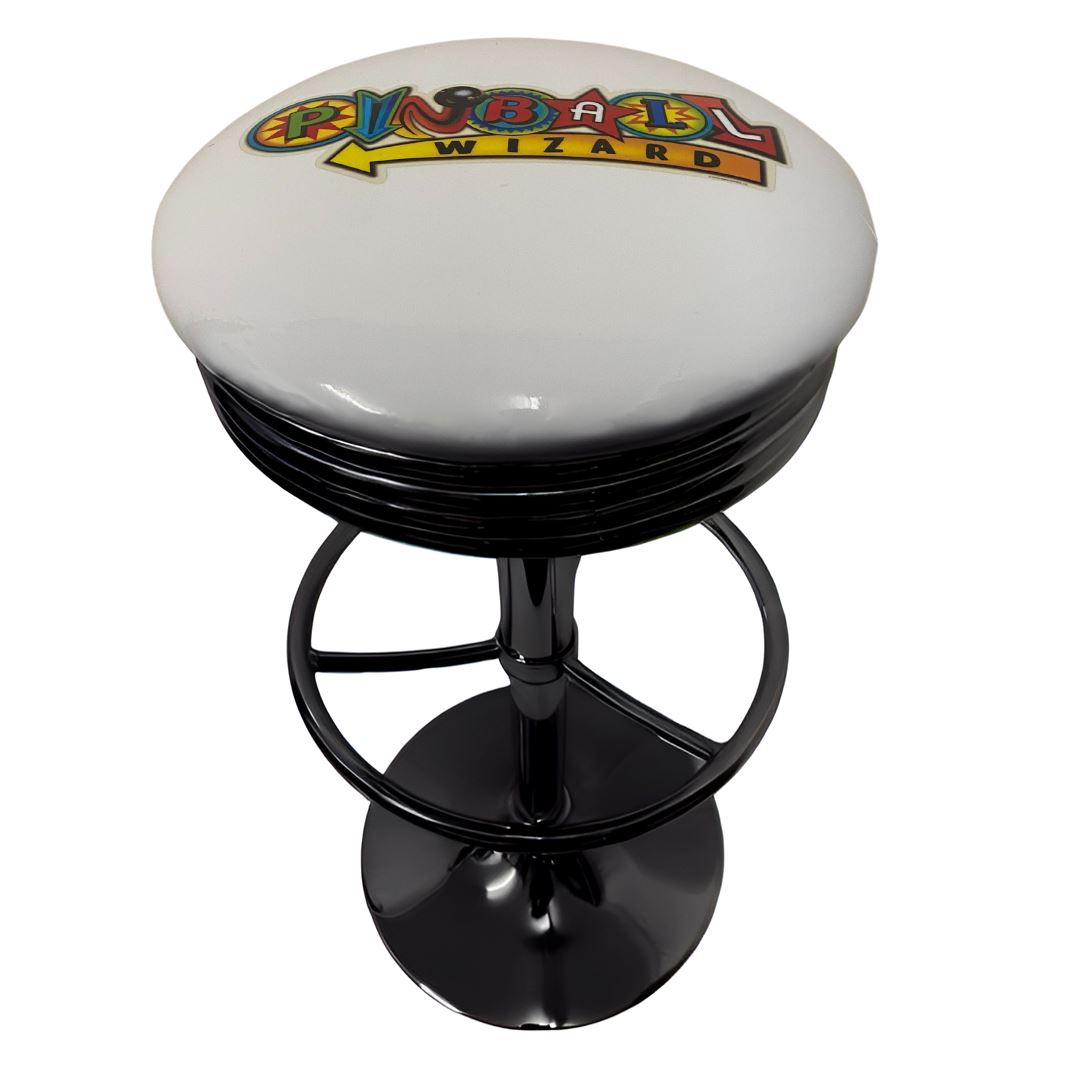 Pinball Wizard Retro Bar Stool Retro Bar Stools Black