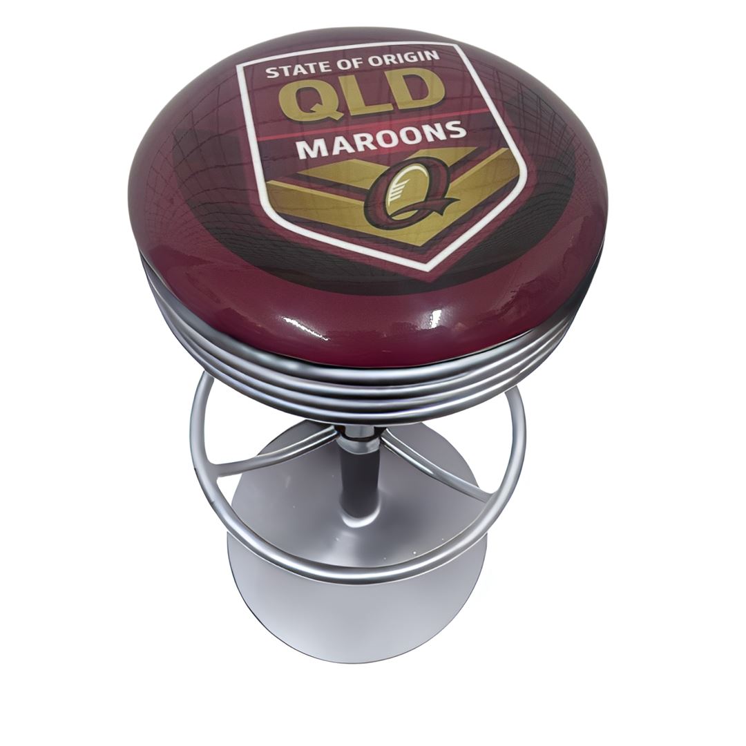 QLD Origin Retro Bar Stool Retro Bar Stools Chrome