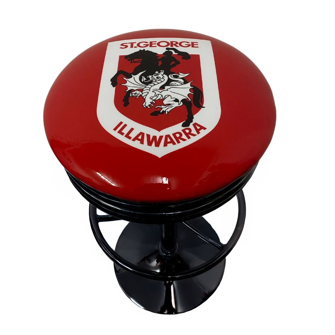 St George Retro Bar Stool Retro Bar Stools Black