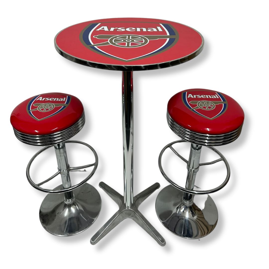 Arsenal Bar Table & Stool Set Retro Bar Table Set