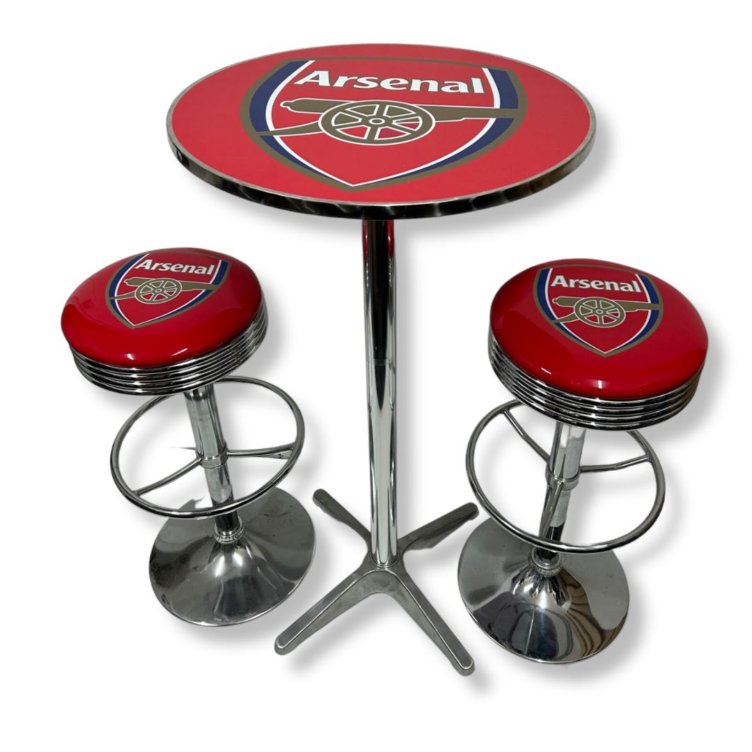 Arsenal Bar Table & Stool Set Retro Bar Table Set