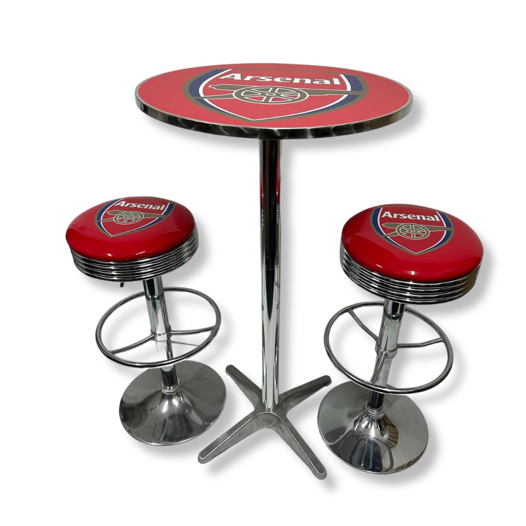 Arsenal Bar Table & Stool Set Retro Bar Table Set