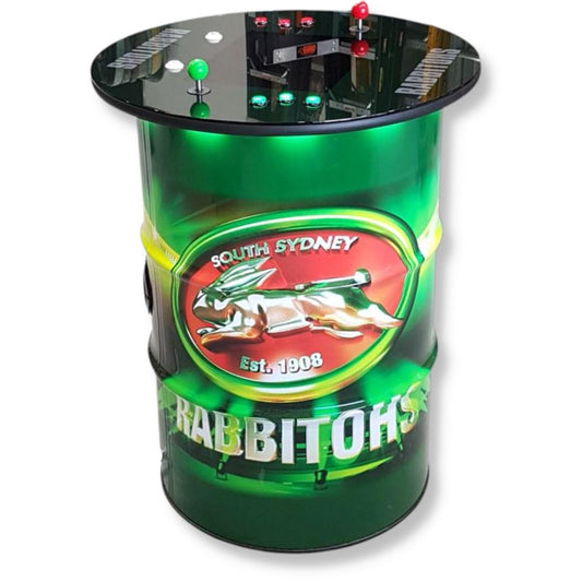 Custom Rabbitohs Drum Arcade Machine Video Game Arcade Cabinets 