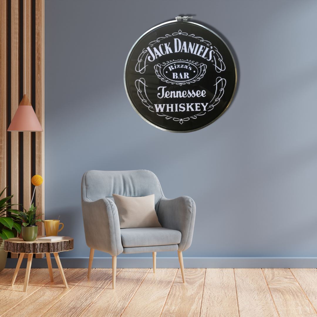 Hand Made Custom Jack Daniels Drum Lid Furniture