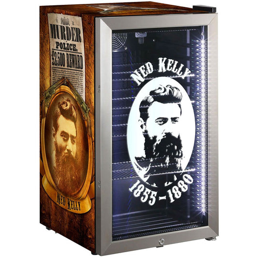 Ned Kelly Tribute 98LT Bar Fridge Refrigerators 