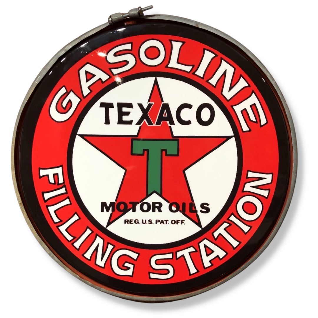 Texaco Drum Lid Sign sign