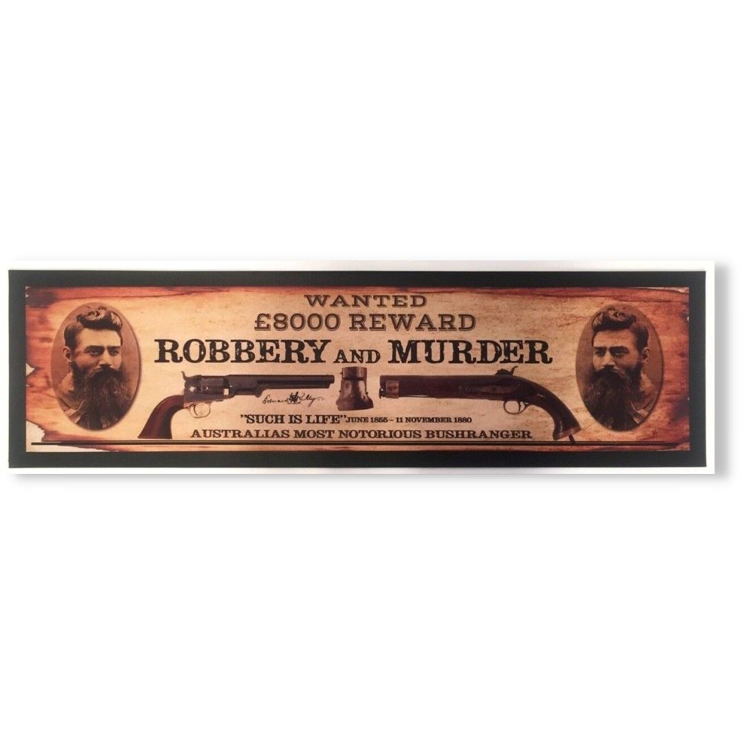 Ned Kelly Tribute Premium Bar Runner