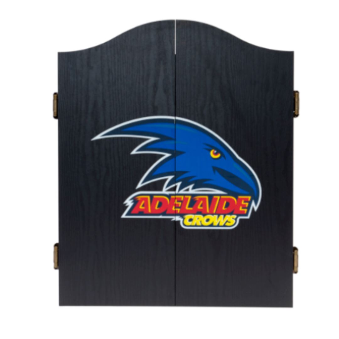 Adelaide Crows AFL Dartboard and Cabinet Set Dartboard Set