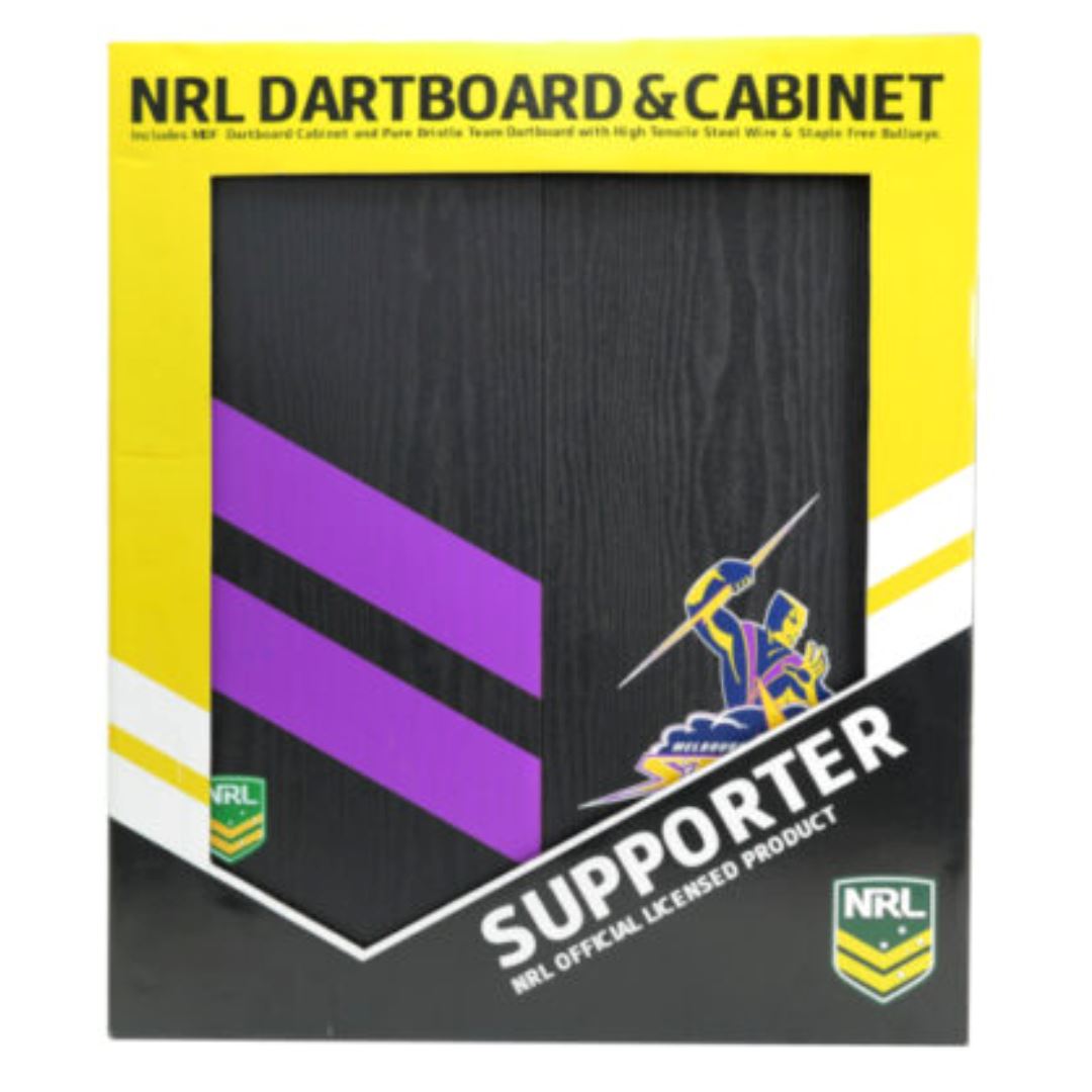 Melbourne Storm Dartboard and Cabinet Set