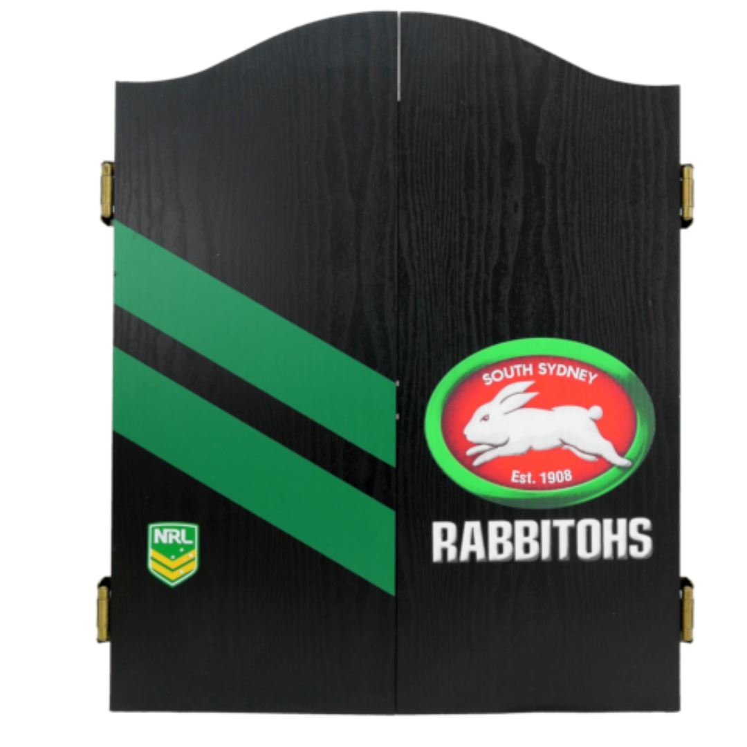 South Sydney Rabbitohs Dartboard and cabinet Set
