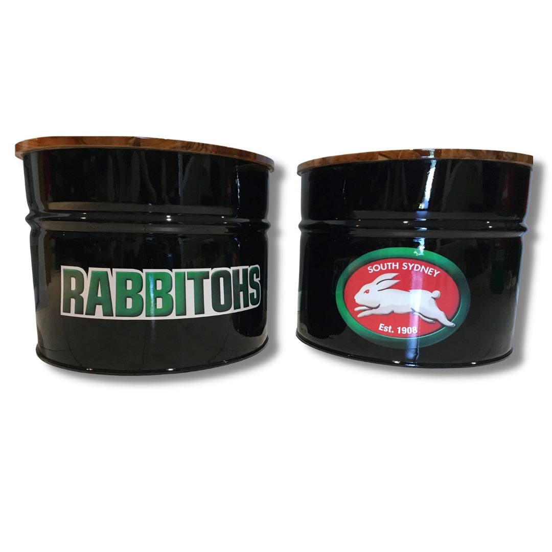 Rabbitohs Drum Coffee Table Drum Barrel Coffee Table