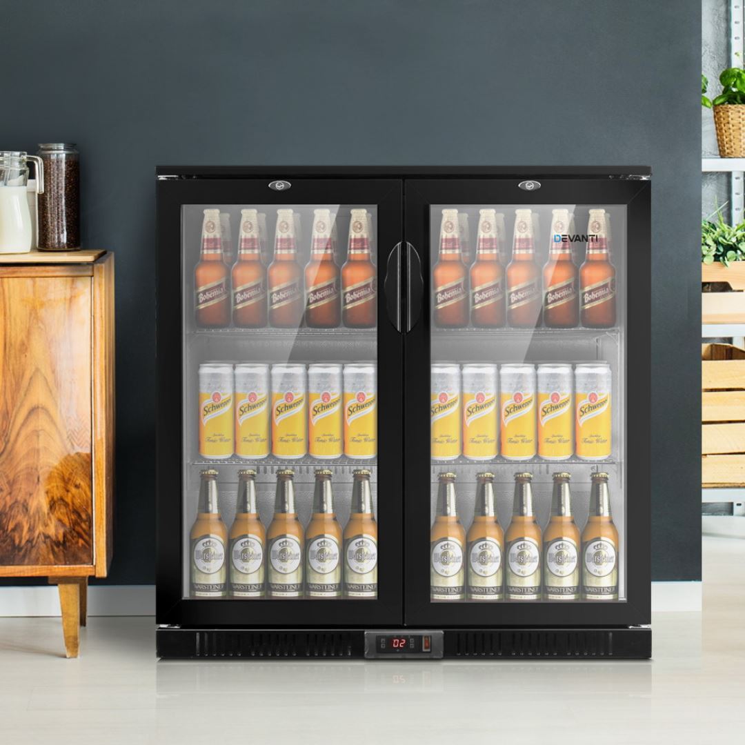 Whistner Bar Fridge 2 Glass Door 198LT Refrigerators