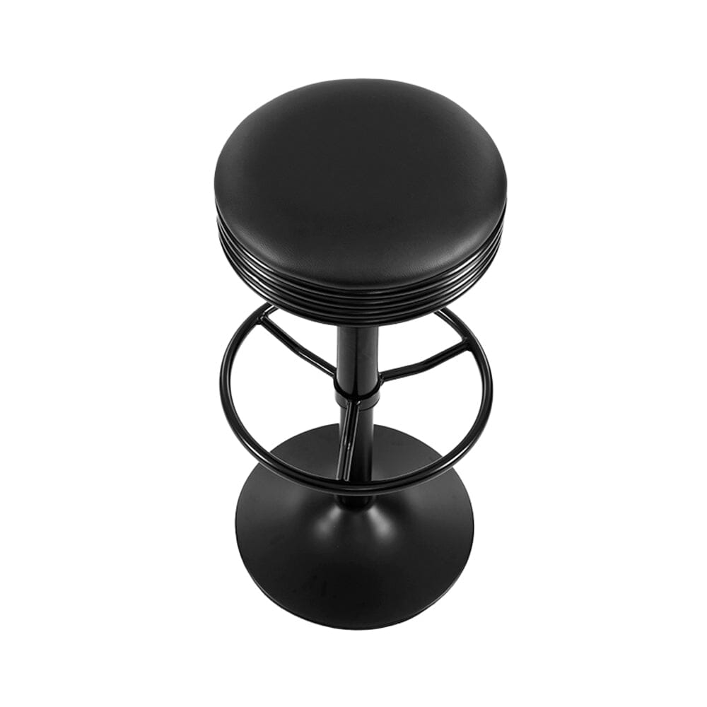 Harley Davidson Shield Black Table & Bar Stool Set Retro Bar Stools
