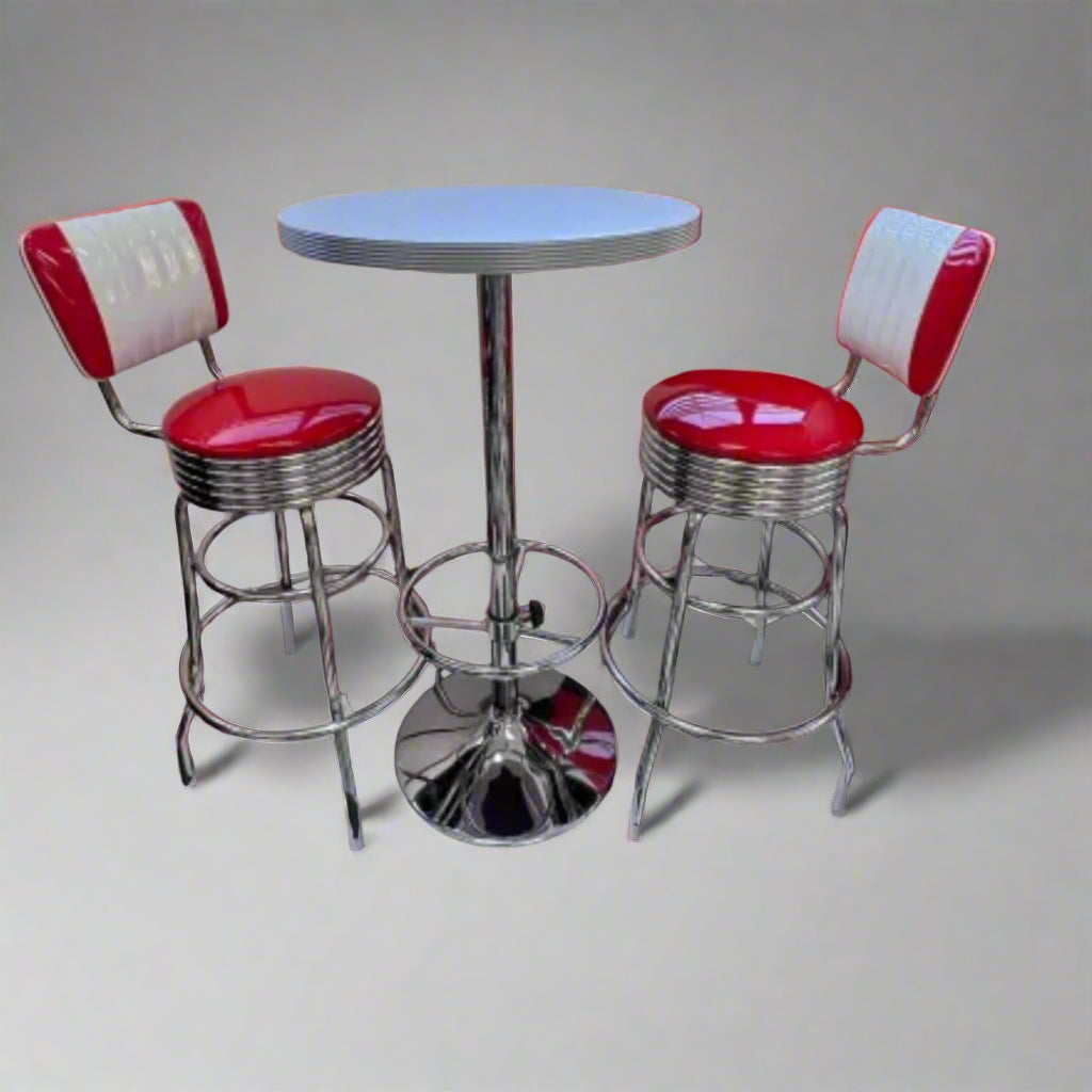 1950 Retro Diner Bar Table Stool set furniture