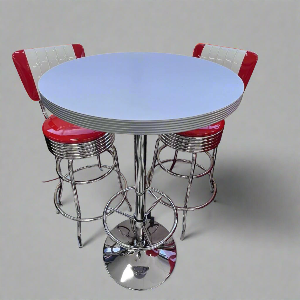 1950 Retro Diner Bar Table Stool set furniture