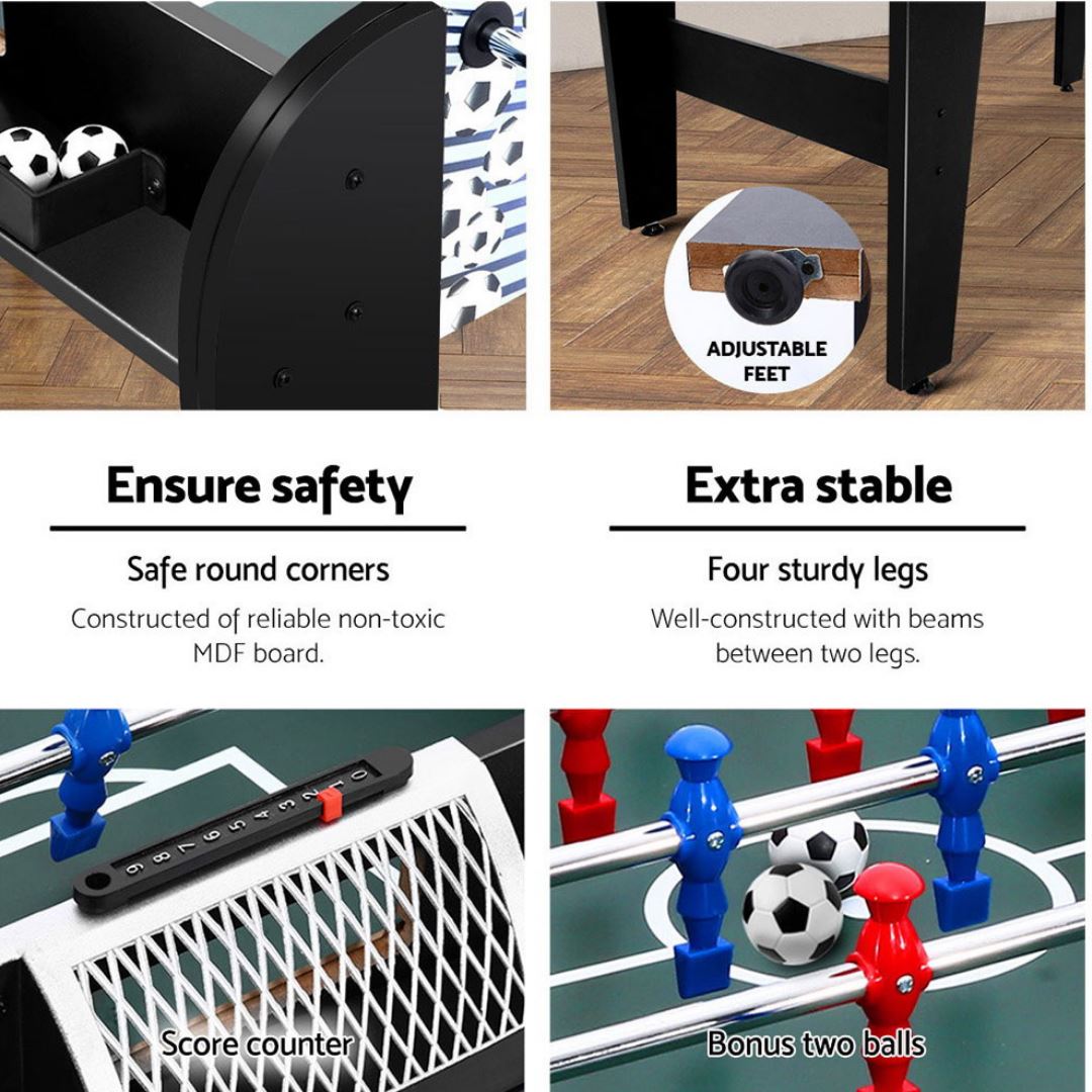 4FT Blue Foosball Soccer Table