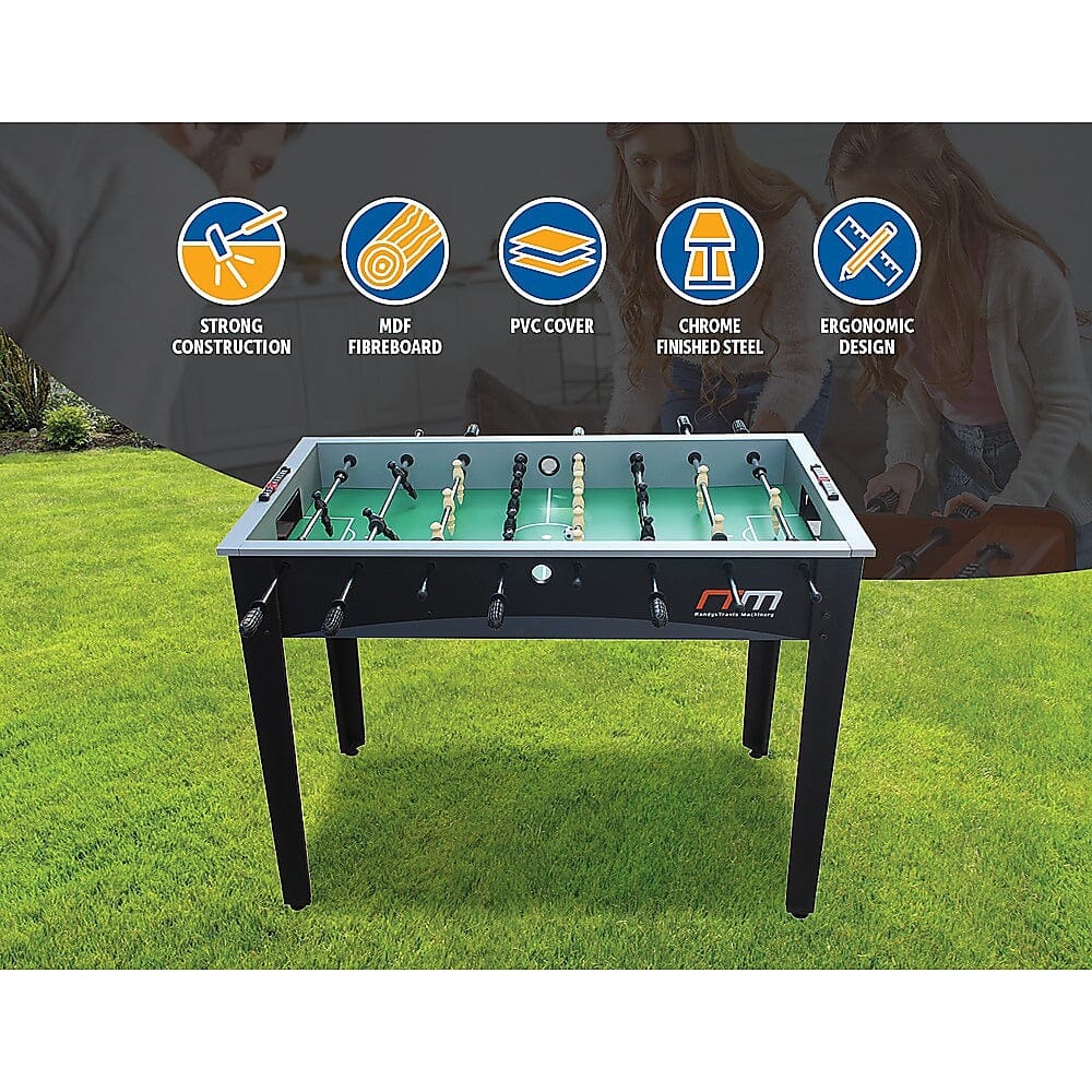 4FT Foosball Soccer Table Black Games Tables