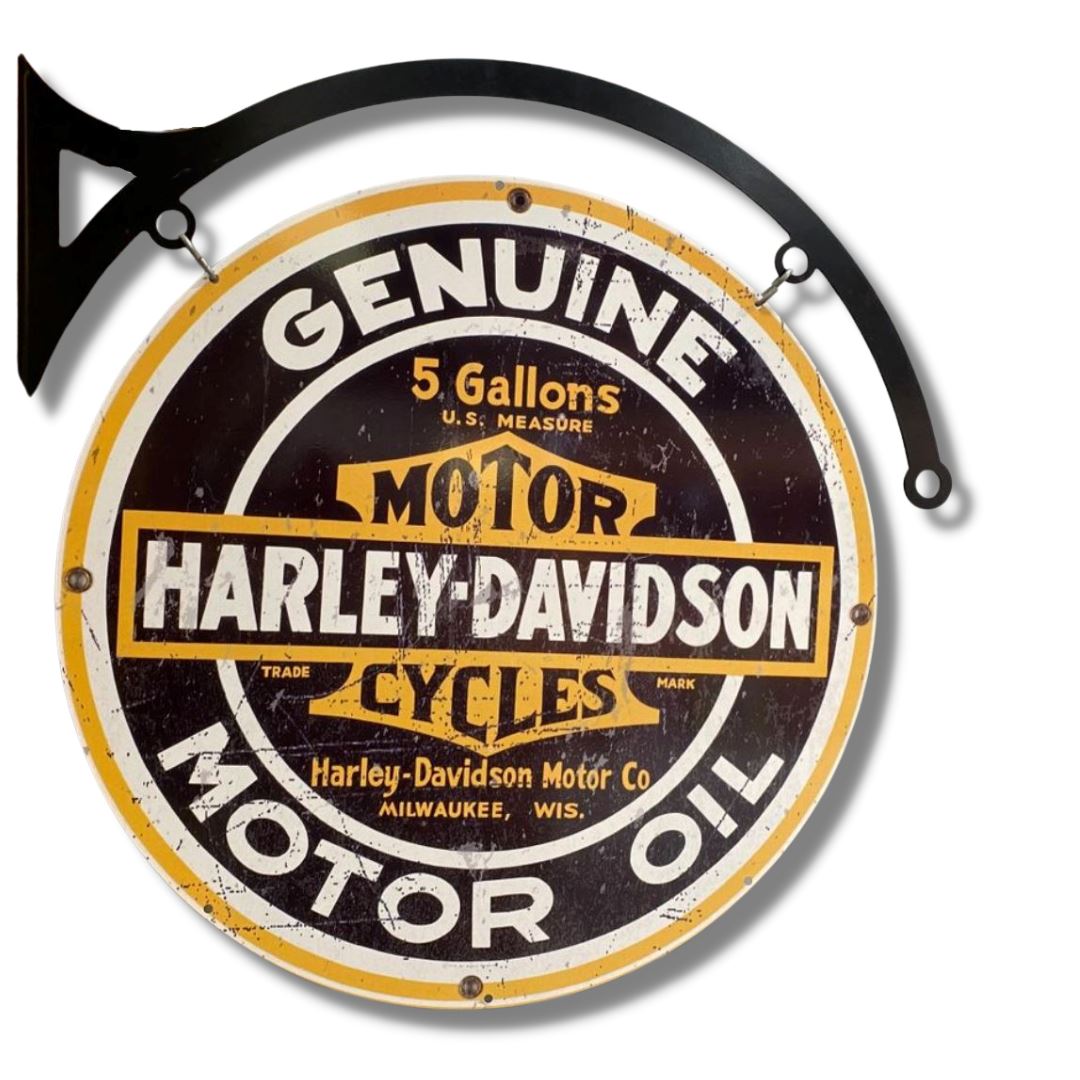 Harley Classic Sign Round Double Sided The Dens