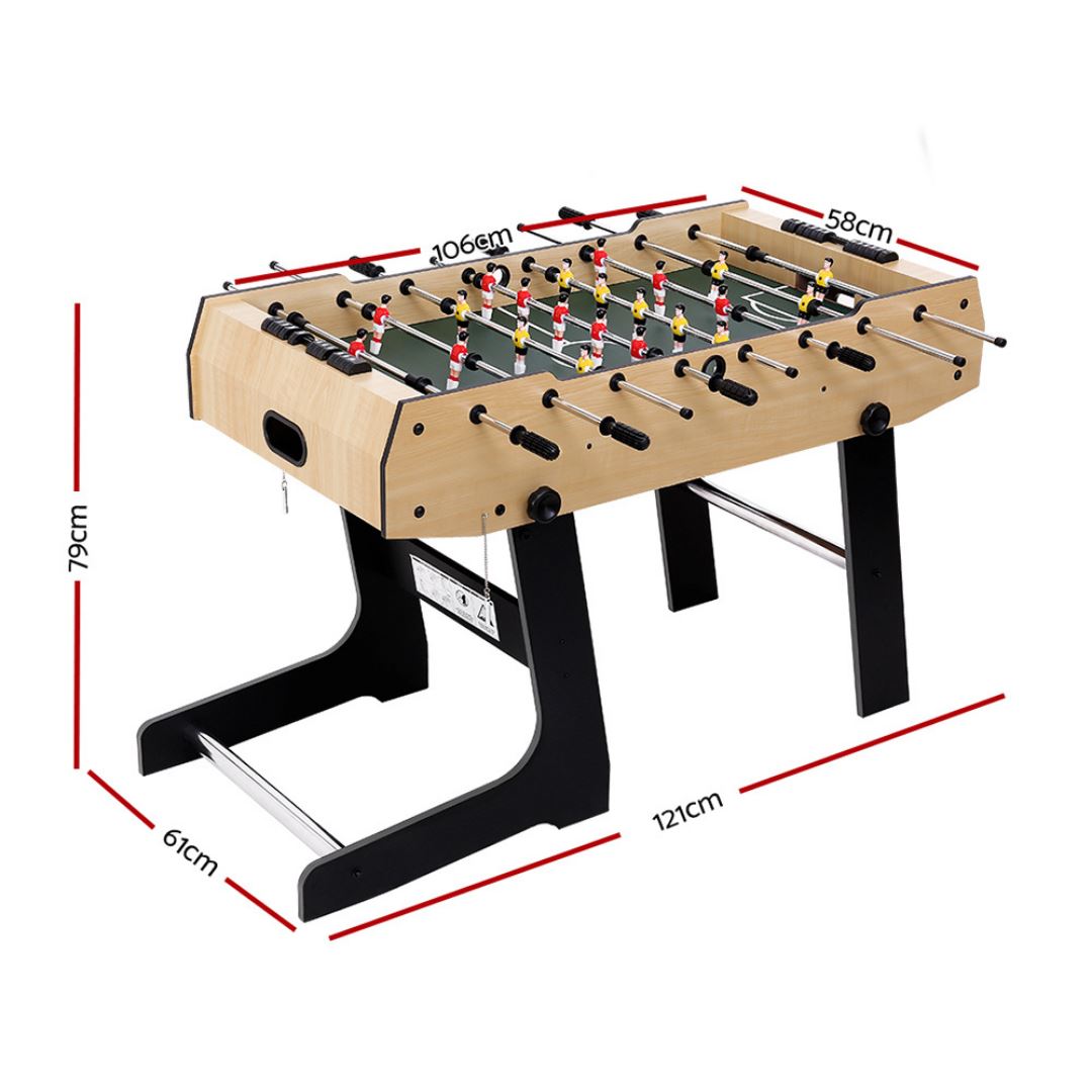 The Dens 4FT Foldable Foosball / Soccer / Football Game Games Tables