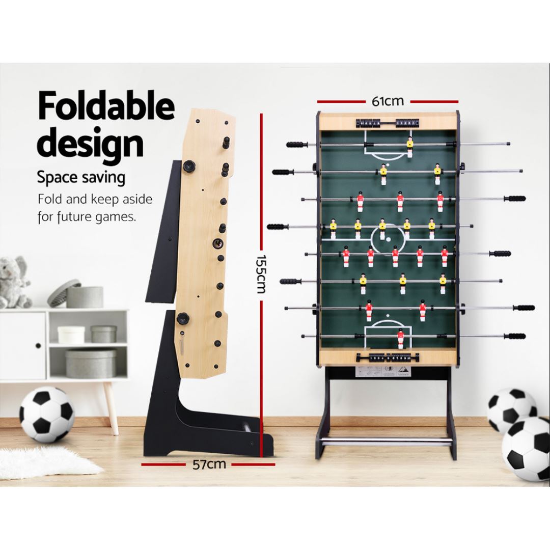 The Dens 4FT Foldable Foosball / Soccer / Football Game Games Tables