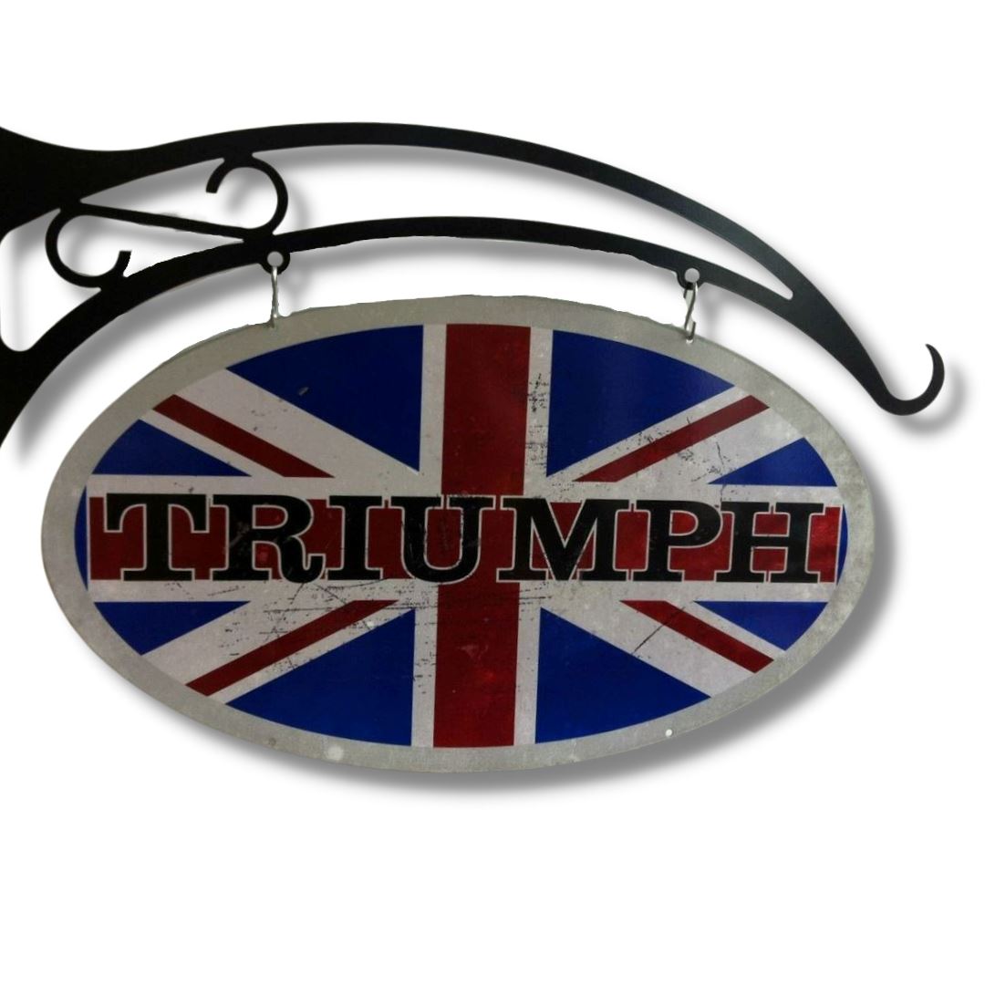 Triumph Oval Hanging Sign