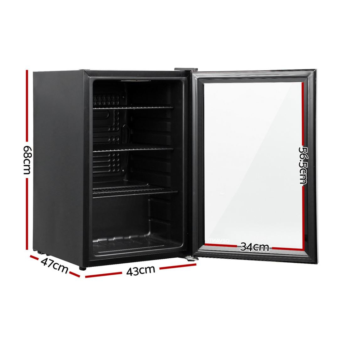 Aswan 70L Glass Door Bar Fridge Refridgerators