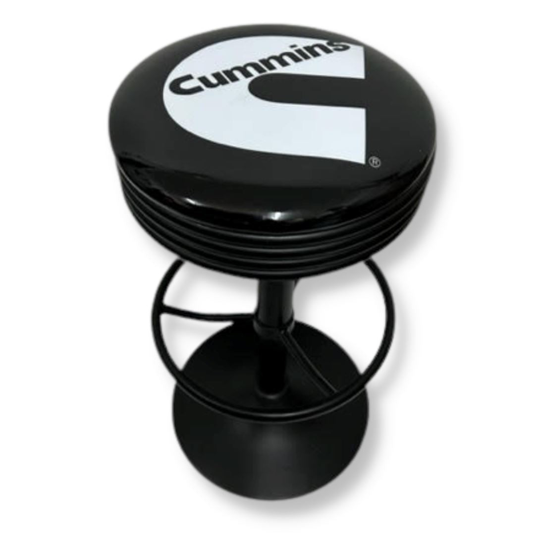 Cummins Retro Bar Stool Black Retro Bar Stools Chrome