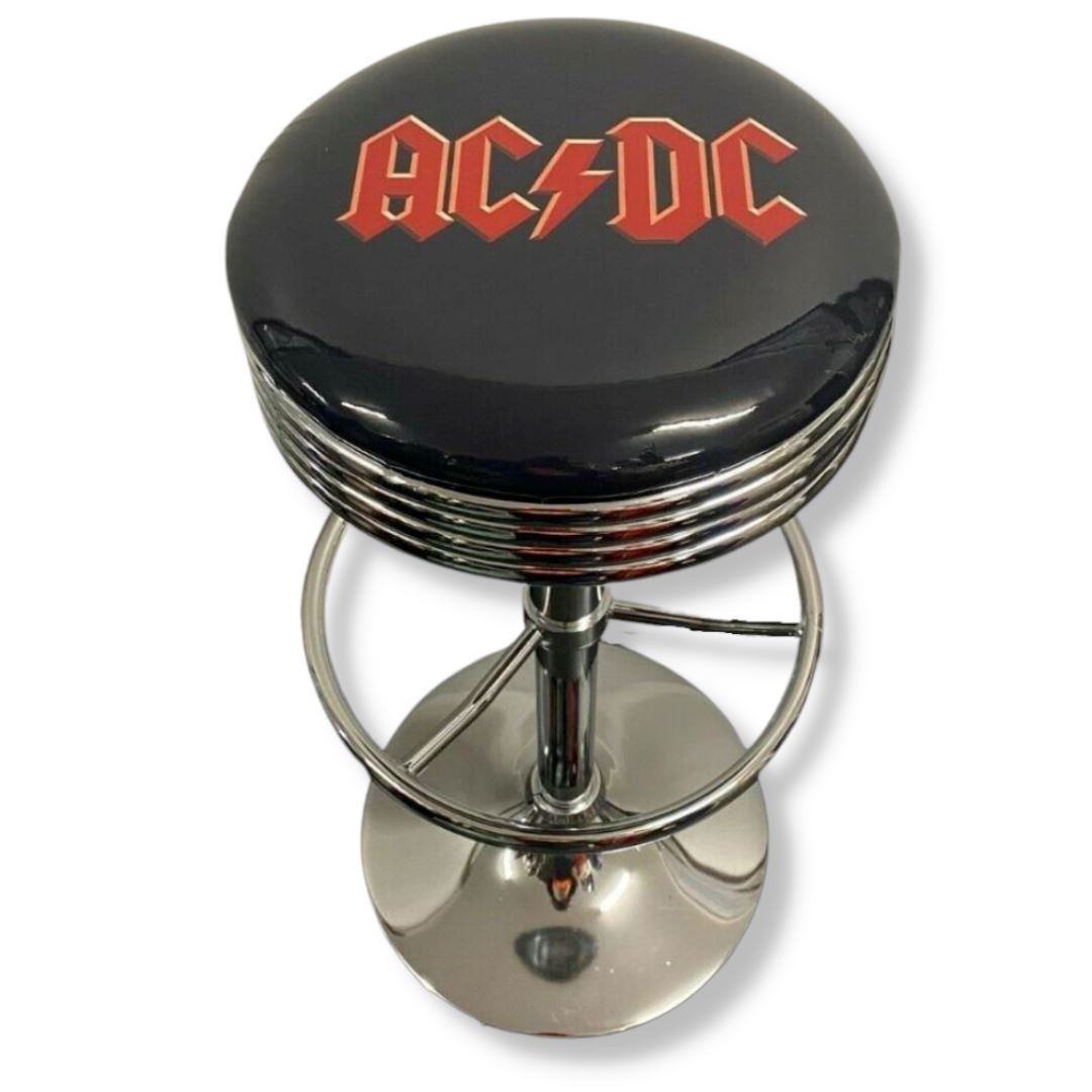ACDC Premium Retro Bar Stool Retro Bar Stools Chrome