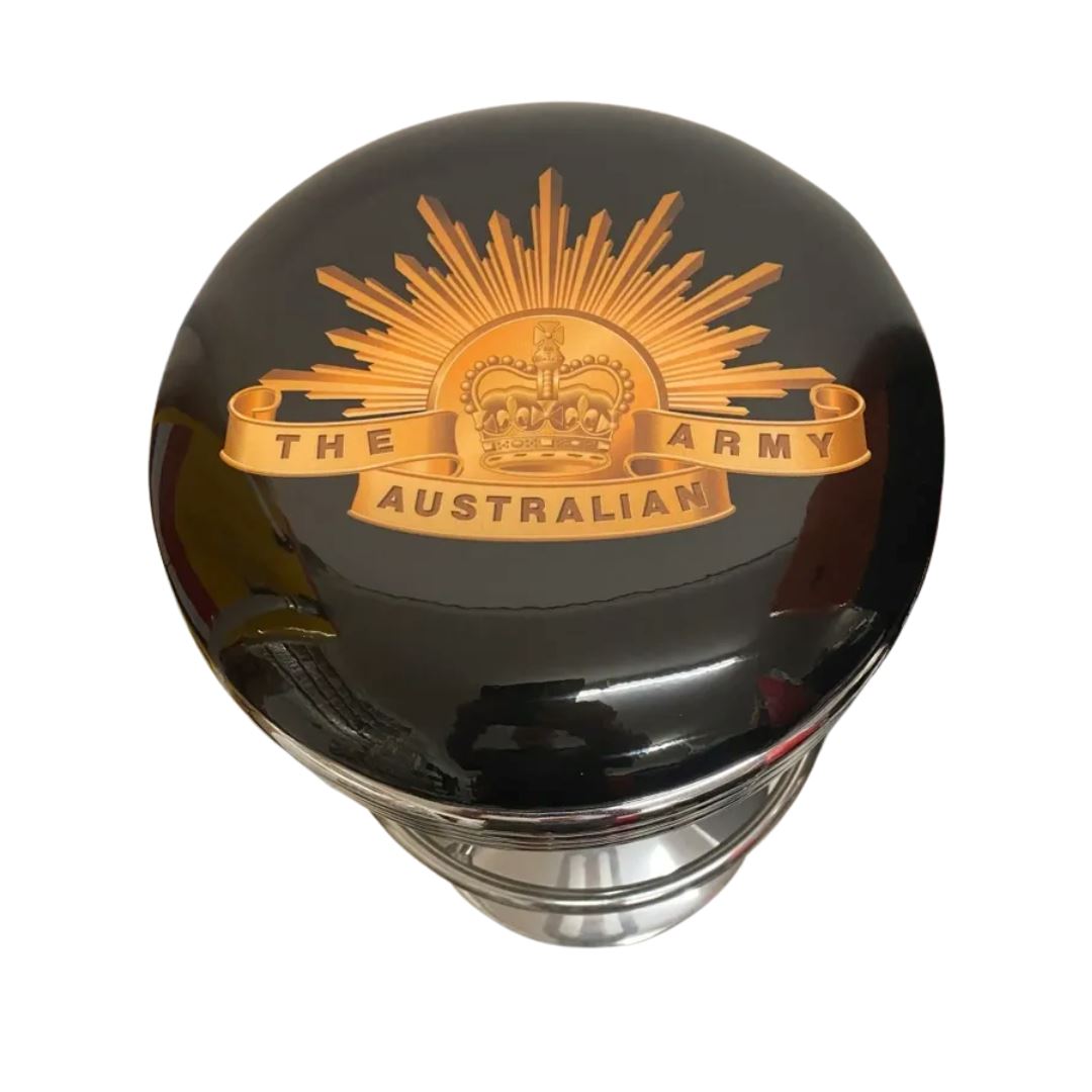 Anzac Tribute Retro Bar Stool Retro Bar Stools