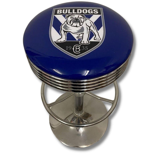 Canterbury Bulldogs Retro Bar Stool Retro Bar Stools Chrome