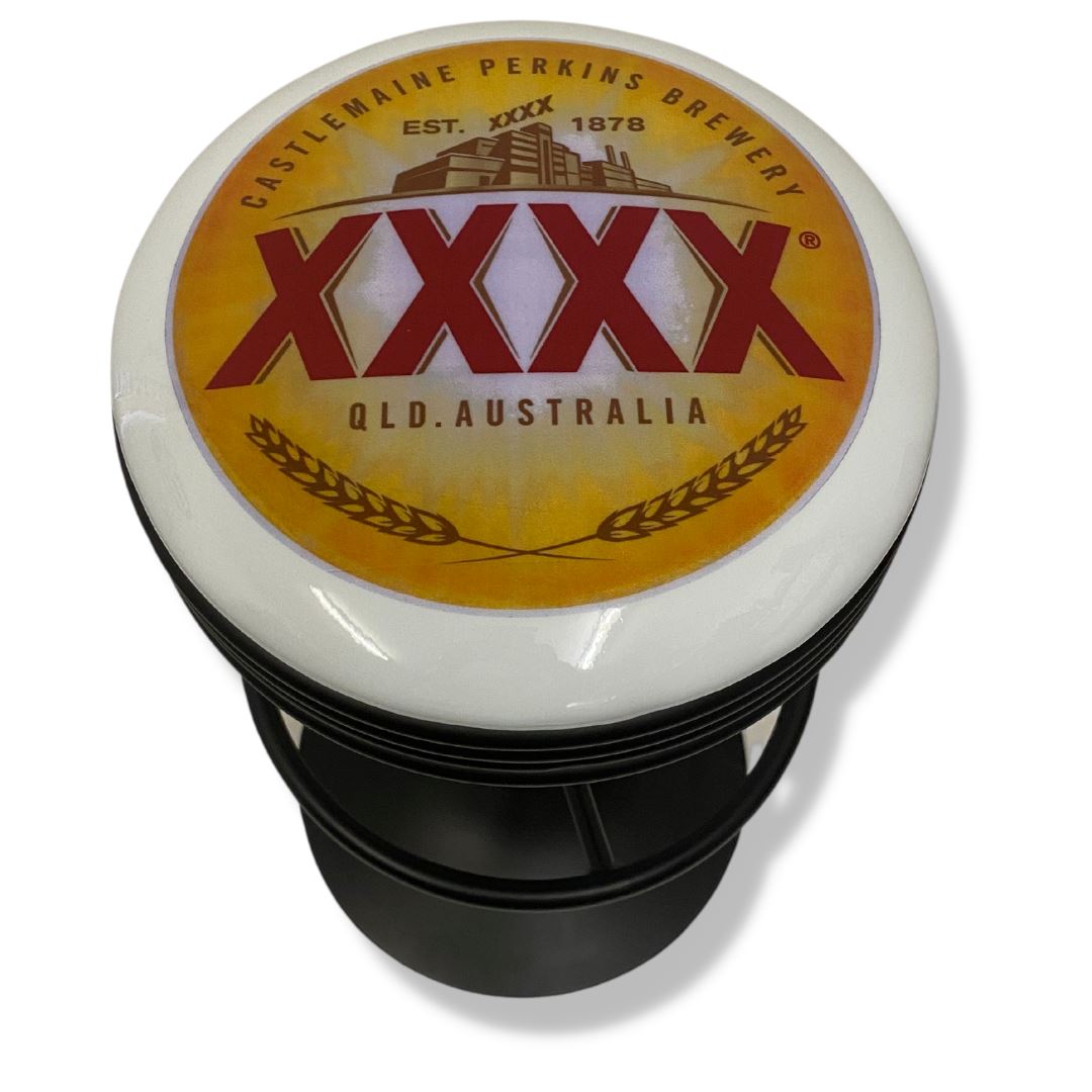 XXXX Beer Retro Bar Stool Retro Bar Stools Black