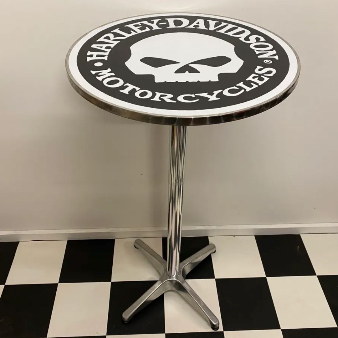 Harley Davidson Skull Bar Table Bar Table