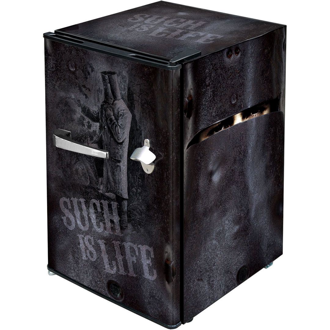 Ned Kelly Tribute Retro Branded Mini Bar Fridge 70 Litre With Opener Refrigerators