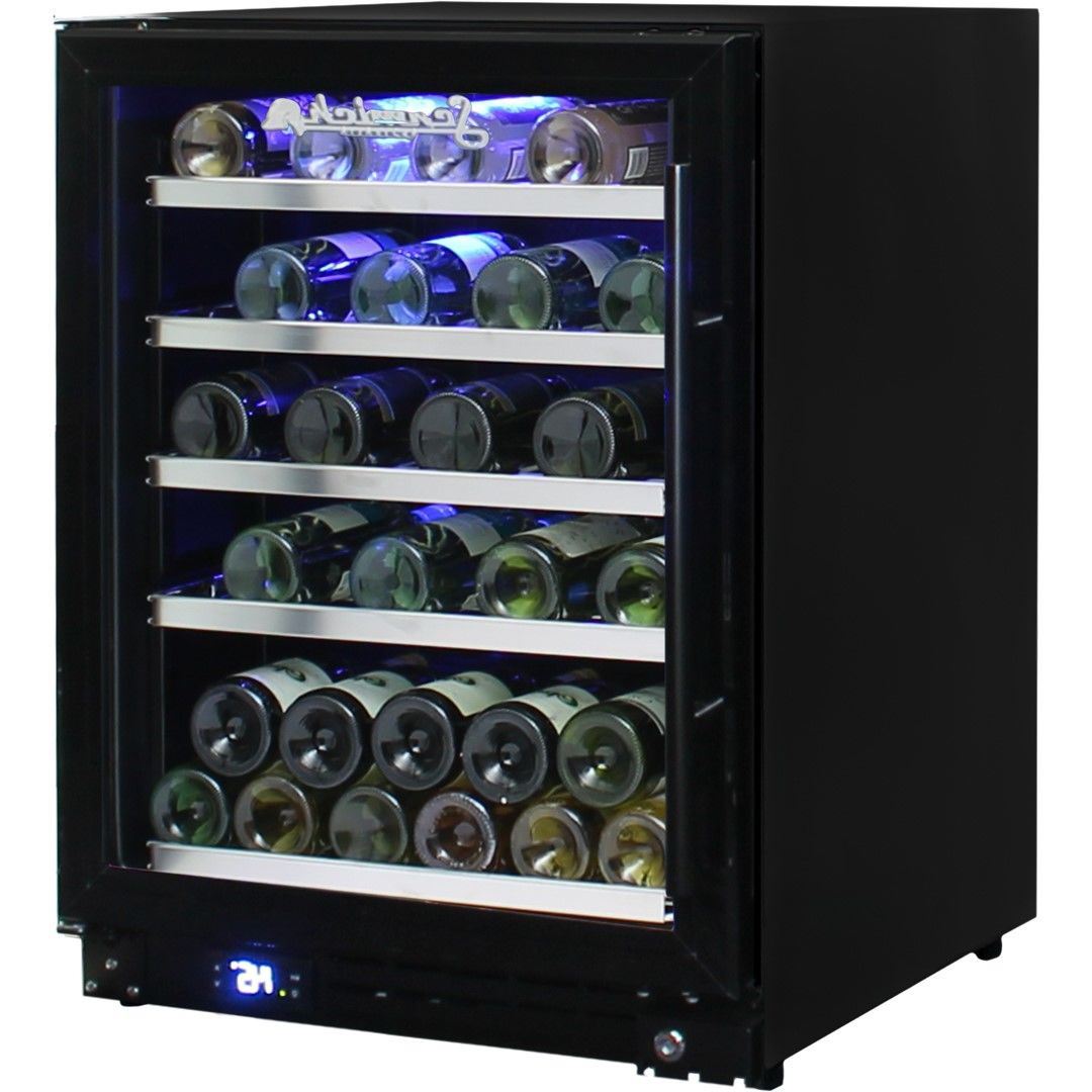 Mataranka Triple Glazed Wine Fridge Refrigerators Left Change to Black Door Frame & Grill