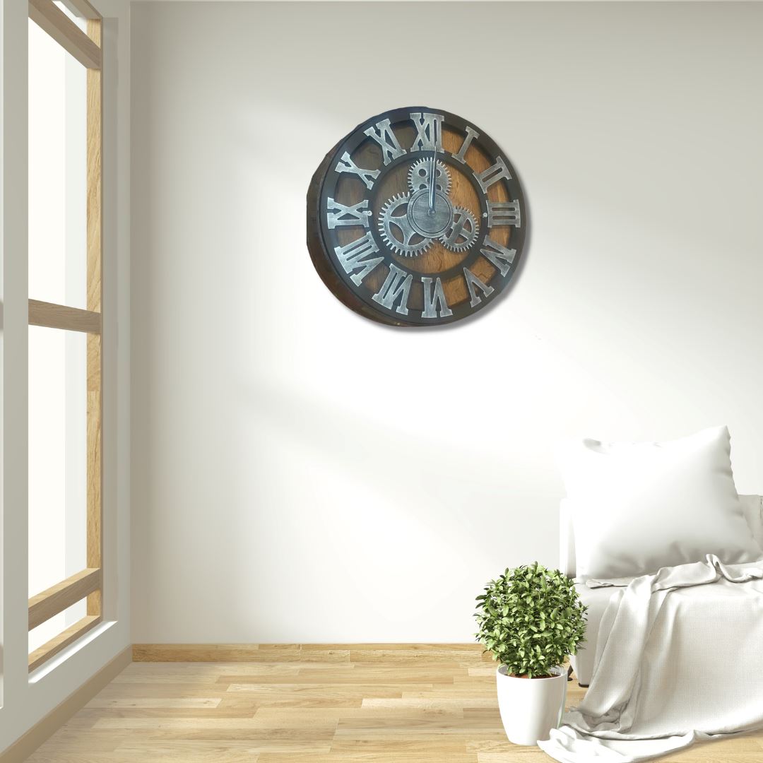 Wine Barrel Wall Clock Wine Barrel Clock