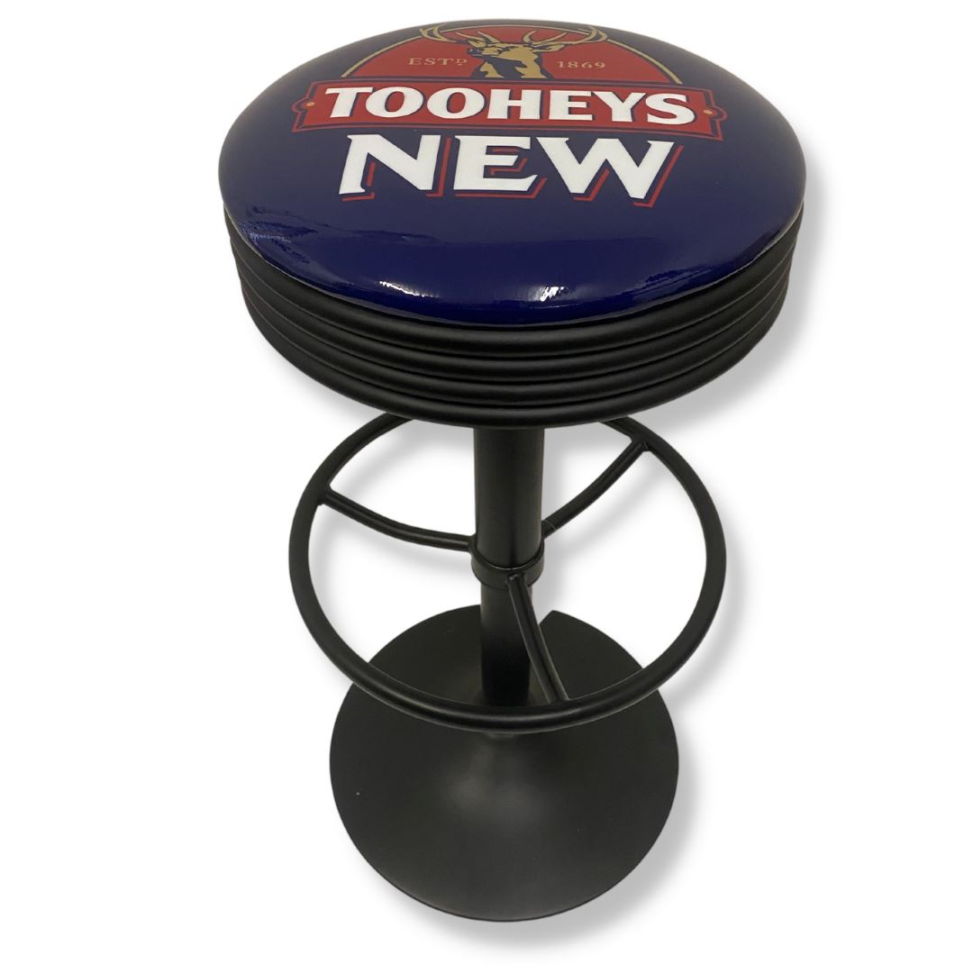 Tooheys New Retro Bar Stool Retro Bar Stools Black
