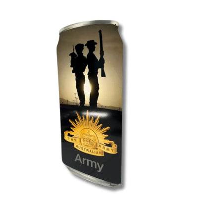 3D Army Can Sign Metal Signs Twin Soldier 