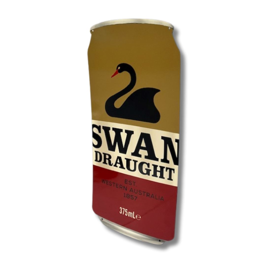 3D Beer Can Sign Metal Signs Swan Larger 