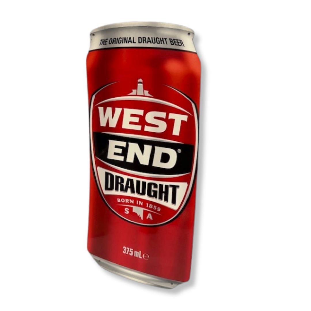 3D Beer Can Sign Metal Signs West End Draught 