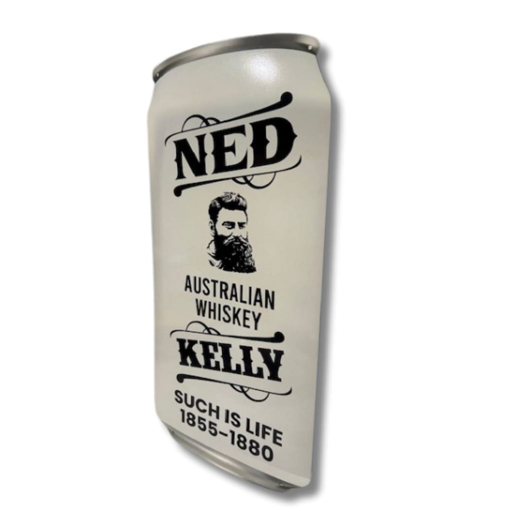 3D Ned Kelly Whiskey Can Sign Metal Signs 