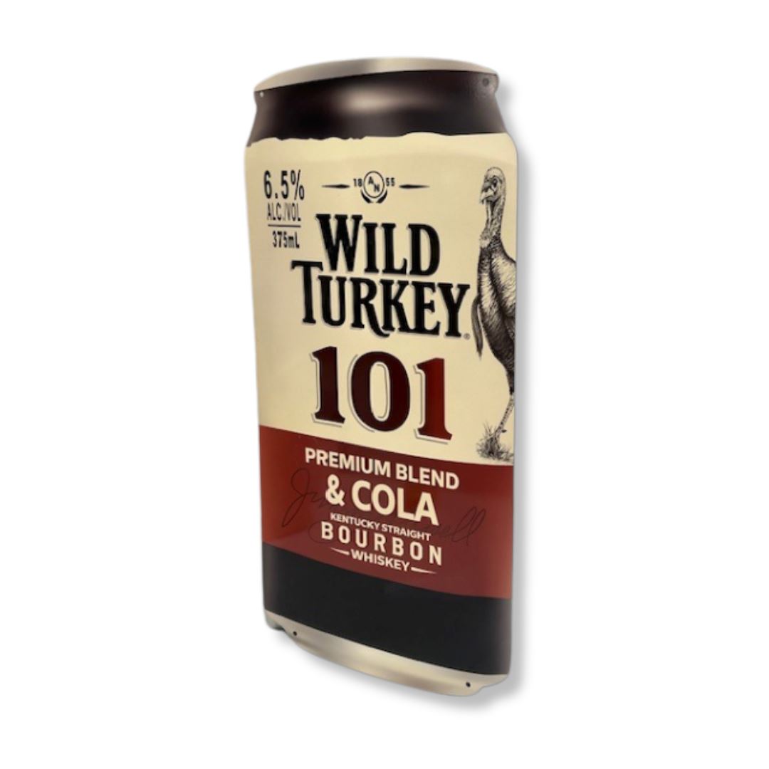 3D Spirit Can Sign Metal Signs Wild Turkey 101 