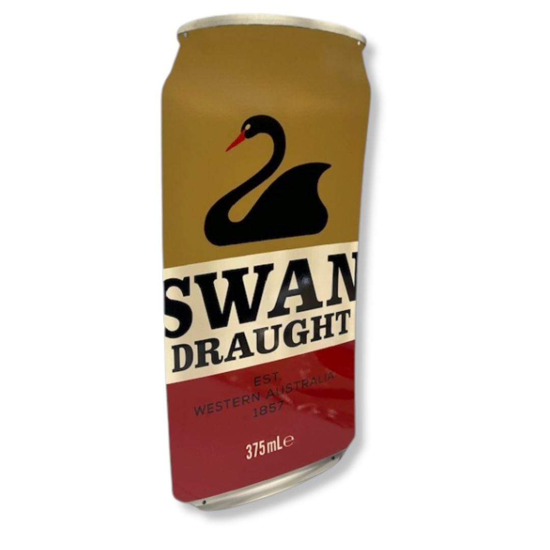 3D Swan Larger Can Sign Metal Signs 