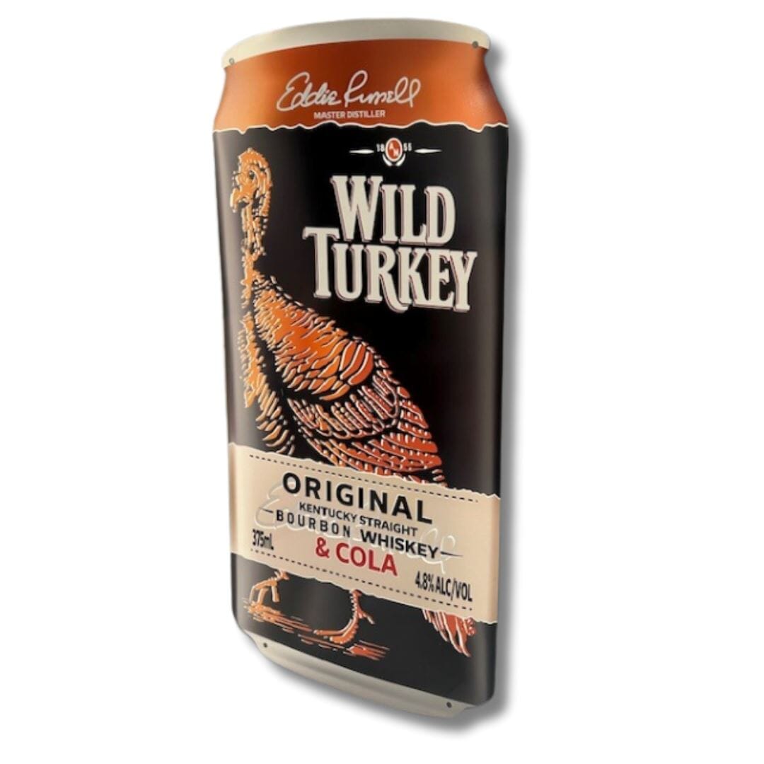 3D Wild Turkey Can Sign Metal Signs 