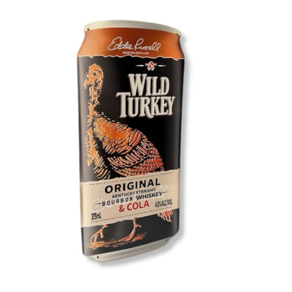 3D Wild Turkey Can Sign Metal Signs 