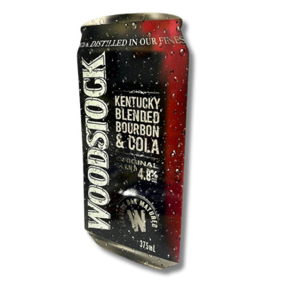 3D Woodstock Bourbon Can Sign Metal Signs 