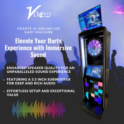 3L Electronic Dart Board Dartboard Set 