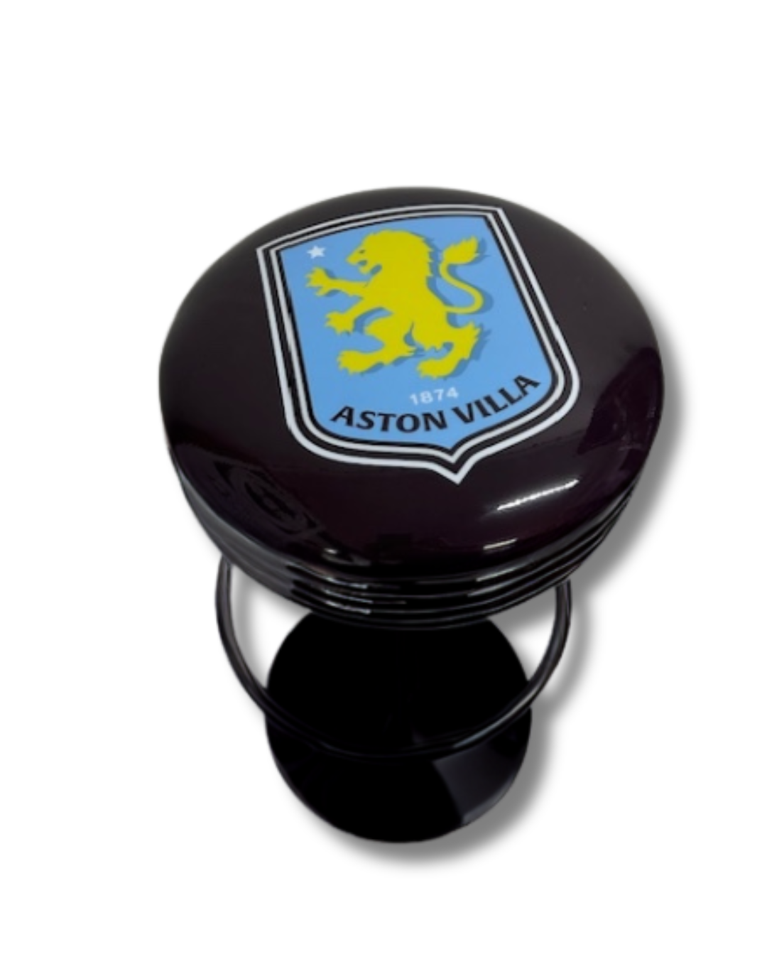 Aston Villa Retro Bar Stool Black