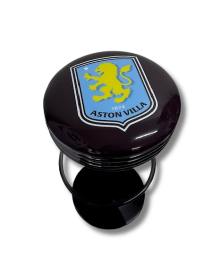 Aston Villa Retro Bar Stool Black